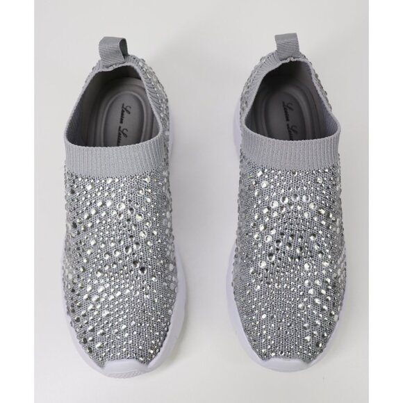 NWT Lauren Lorraine Carry Crystal Embellished Slip-On Sneaker Platform 5.5 - Picture 5 of 8